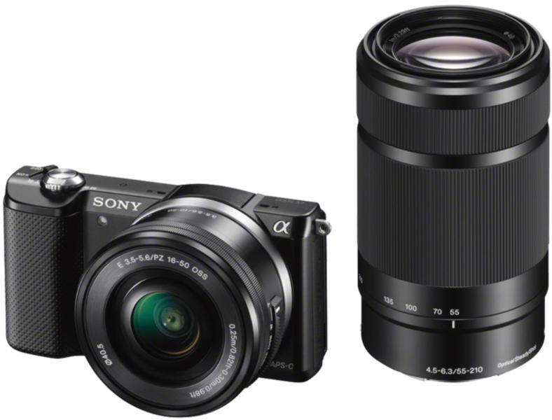 Sony Alpha 5000 ILCE-A5000Y + 16-50mm + 55-210mm (ILCE5000YB) Aparat foto  Preturi, Sony Alpha 5000 ILCE-A5000Y + 16-50mm + 55-210mm (ILCE5000YB)  aparate foto digital oferte