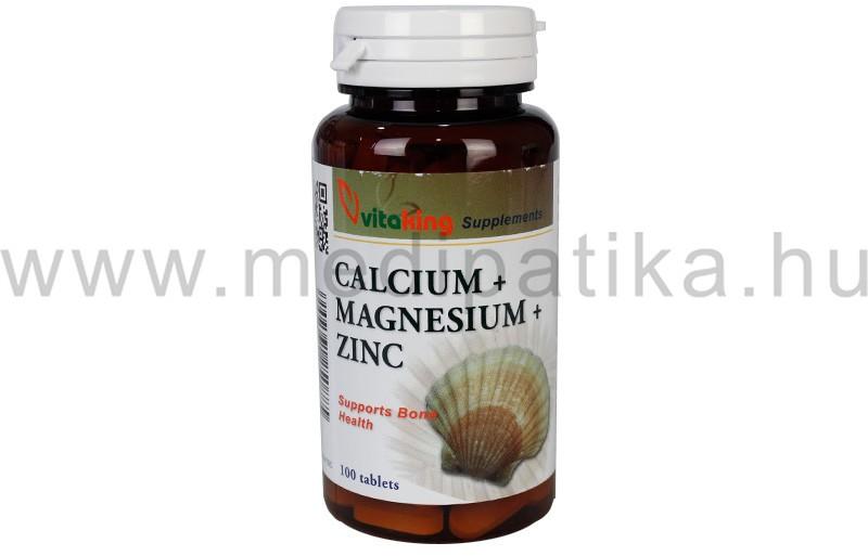 Vásárlás: Vitaking Calcium+Magnesium+Zinc (100db) Táplálékkiegészítő árak  összehasonlítása, Calcium Magnesium Zinc 100 db boltok
