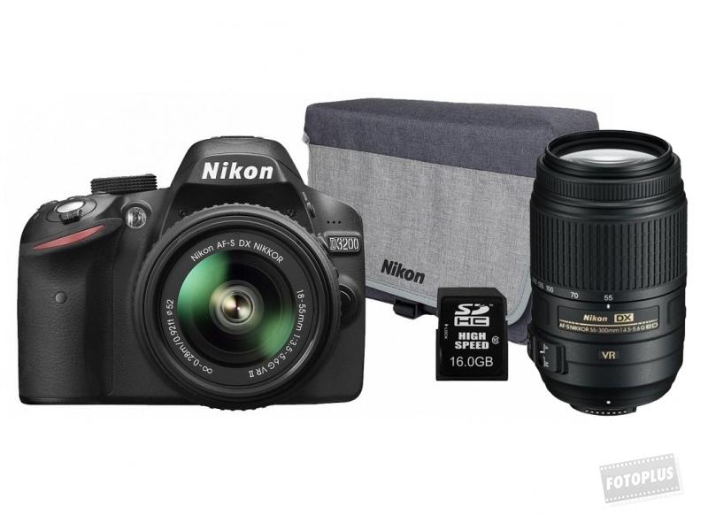 Nikon D3200 + 18-55mm VR II + 55-300mm VR (VBA330K011) - Árukereső.hu