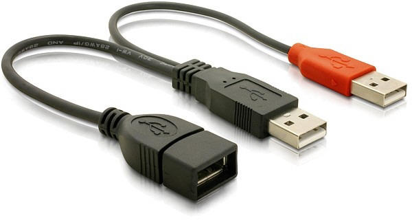 Delock USB 2.0 Y Cable 65306 vásárlás, olcsó Delock USB 2.0 Y Cable 65306  árak, Kábel, csatlakozó akciók