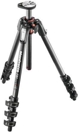 190 carbon fibre 4-section tripod with horizontal column (MT190CXPRO4)