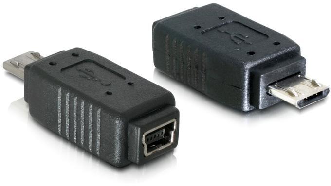 Delock microUSB B-USB Mini 5pin Converter 65063 vásárlás, olcsó Delock  microUSB B-USB Mini 5pin Converter 65063 árak, Kábel, csatlakozó akciók