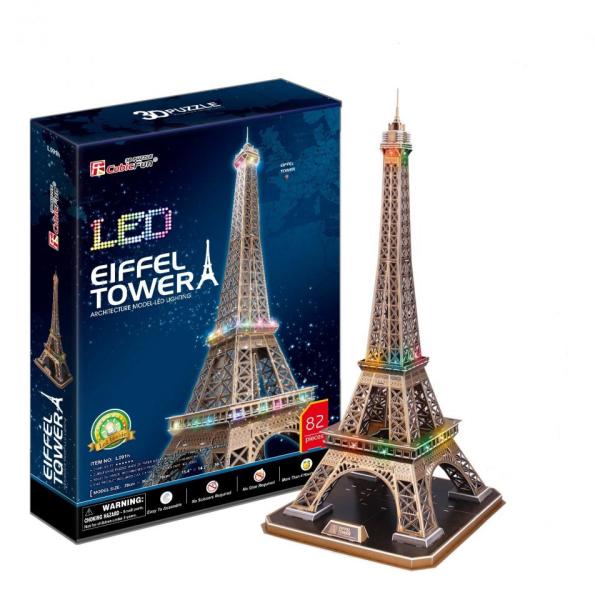 CubicFun Turnul Eiffel cu LED L091h (Puzzle 3D) - Preturi