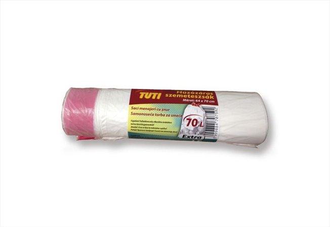 Zárószalagos szemeteszsák 70L 15db (KHT295)