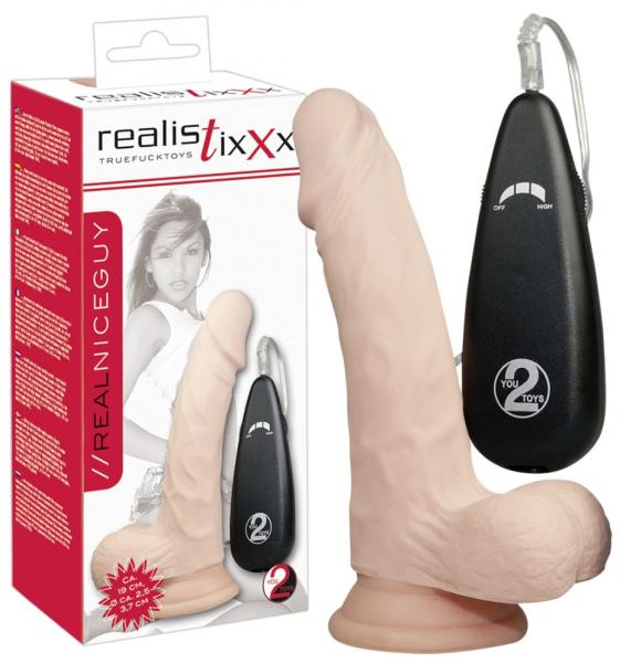 Realistixxx - Nice Guy valódi, natúr vibrátor 17,5 cm