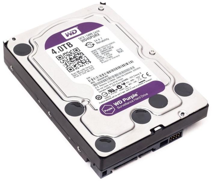 Western Digital WD Purple 3.5 4TB 5400rpm 64MB SATA3 (WD40PURX) vásárlás,  olcsó Belső merevlemez árak, Western Digital WD Purple 3.5 4TB 5400rpm 64MB  SATA3 (WD40PURX) boltok