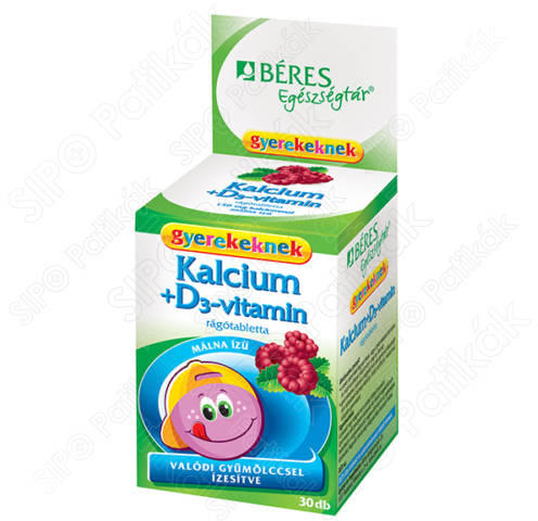 Vásárlás: BÉRES Kalcium + D3-vitamin Gyerek Rágótabletta 30 db  Táplálékkiegészítő árak összehasonlítása, Kalcium D 3 vitamin Gyerek  Rágótabletta 30 db boltok