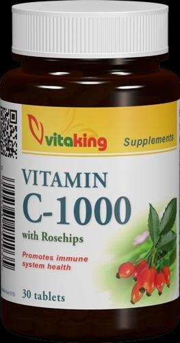 Vásárlás: Vitaking C-1000 C-vitamin csipkebogyóval 1000mg (30db)  Táplálékkiegészítő árak összehasonlítása, C 1000 C vitamin csipkebogyóval  1000 mg 30 db boltok
