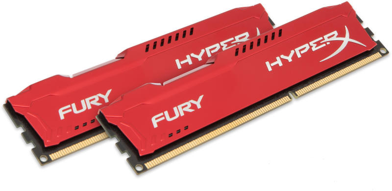 Kingston HyperX FURY 8GB (2x4GB) DDR3 1600MHz HX316C10FRK2/8 memória modul  vásárlás, olcsó Memória modul árak, memoria modul boltok