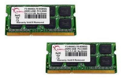 8GB (2x4GB) DDR3 1066Mhz F3-8500CL7D-8GBSQ