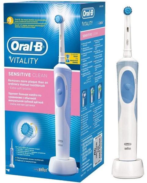 tell me Feel bad air Oral-B Vitality Sensitive Clean Box D12.513S (Periuta de dinti electrica) -  Preturi