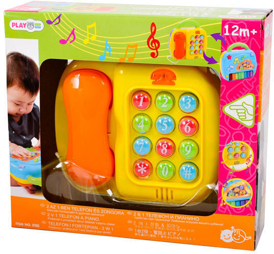 Vásárlás: Playgo 2 az 1-ben telefon és zongora Babáknak szóló játék árak  összehasonlítása, 2 az 1 ben telefon és zongora boltok