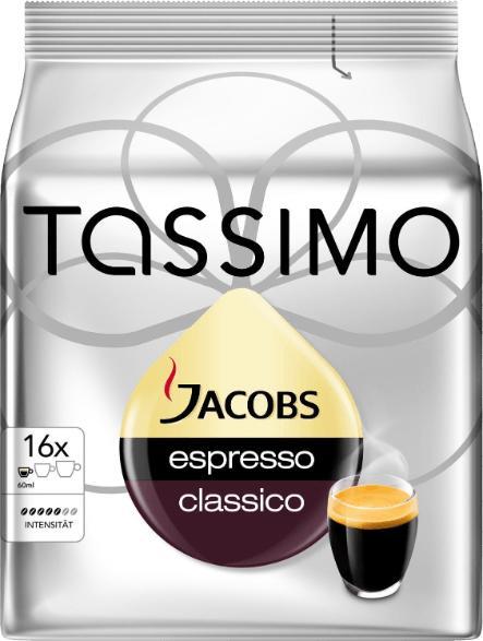 TASSIMO Jacobs Espresso (16) Капсули с кафе, филтри с кафе Цени, оферти и  мнения, списък с магазини, евтино TASSIMO Jacobs Espresso (16)