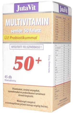 Vásárlás: JutaVit Multivitamin Senior 50+ 45db Táplálékkiegészítő árak  összehasonlítása, Multivitamin Senior 50 45 db boltok