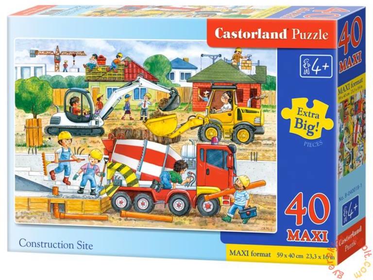 Maxi Puzzle - Az építkezésen 40 db-os (B-040018)