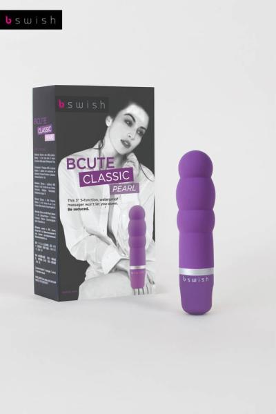 Bcute Classic Pearl göbös vízálló szilikon vibrátor 10 cm