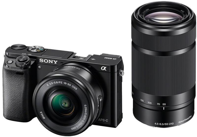 Sony Alpha 6000 ILCE-A6000Y + 16-50mm + 55-210mm - Цени, евтини оферти за  Цифрови фотоапарати Sony Alpha 6000 ILCE-A6000Y + 16-50mm + 55-210mm