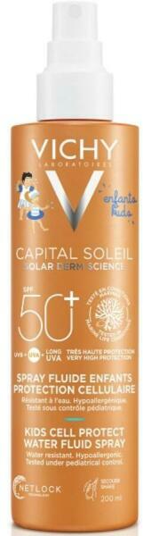 Vásárlás: Vichy Capital Soleil gyerek napvédő spray SPF 50+ 200ml Naptej,  napolaj árak összehasonlítása, Capital Soleil gyerek napvédő spray SPF 50  200 ml boltok