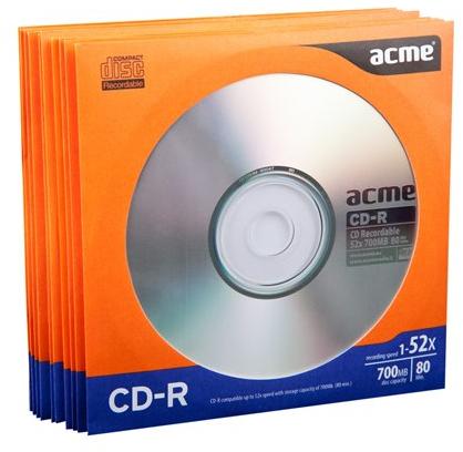 ACME CD-R 700MB 52x - papír tok 10db írható CD, DVD vásárlás, olcsó ACME CD- R 700MB 52x - papír tok 10db írható DVD, CD árak, akciók