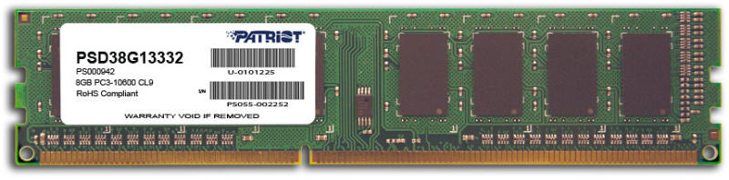 Patriot Signature 8GB DDR3 1333MHz PSD38G13332 (Memorie) - Preturi
