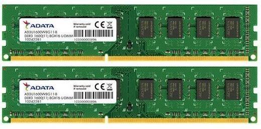 ADATA 16GB 2x8GB DDR3 1600MHz AD3U1600W8G11-2 (Memorie) - Preturi
