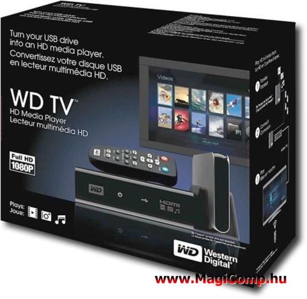 Western Digital TV Media Player WDBPUF0000NBK asztali multimédia lejátszó  vásárlás, olcsó Western Digital TV Media Player WDBPUF0000NBK árak, multimédia  lejátszó akciók
