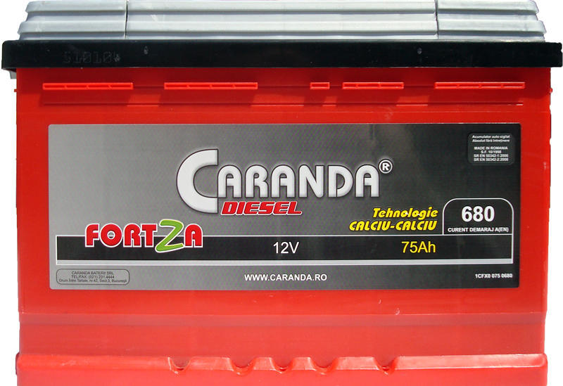 CARANDA FORTZA 75Ah 680A (Acumulator auto) - Preturi