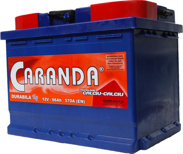 CARANDA DURABILA TOP 66Ah 570A (Acumulator auto) - Preturi
