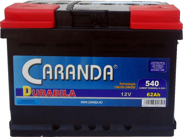 CARANDA DURABILA 55Ah 480A (Acumulator auto) - Preturi
