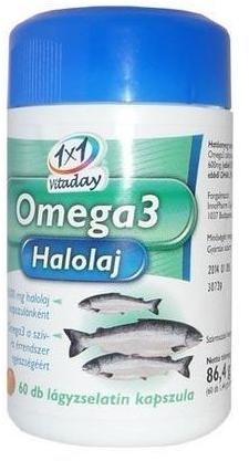 Omega-3 halolaj kapszula (Telítetlen zsírsavak tartalmazó étrend-kiegészítő a szív egészségéért)