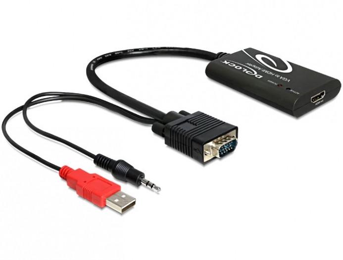 Vásárlás: Delock VGA-HDMI adapter 62408 Video adapter árak  összehasonlítása, VGA HDMI adapter 62408 boltok