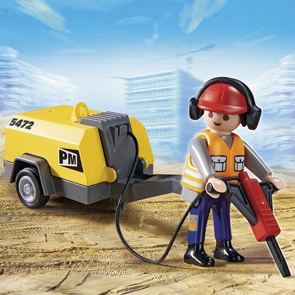 Vásárlás: Playmobil Építőmunkás Légkalapáccsal (5472) Playmobil árak  összehasonlítása, Építőmunkás Légkalapáccsal 5472 boltok