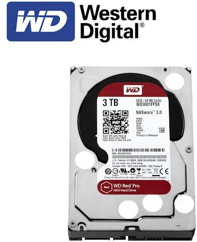 Western Digital Red Pro 3.5 3TB 7200rpm 64MB SATA3 (WD3001FFSX) (Hard Disk)  - Preturi