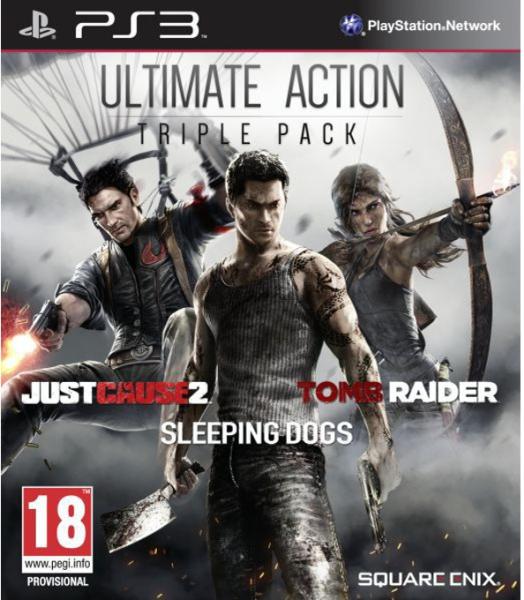Ultimate Action Triple Pack: Just Cause 2 + Sleeping Dogs + Tomb Raider (PS3)