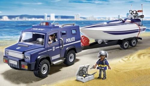 Camion de politie cu barca 5187