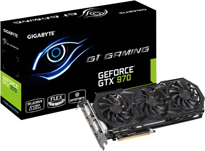 Gigabyte GeForce GTX 970 Tarjeta Gráfica De GB (NVIDIA, 4096 X 2160  Píxeles, GDDR5, 256 Bit, PCIe | lagear.com.ar