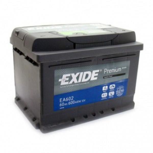 075SE EXIDE EB602 EXCELL Batterie 12V 60Ah 520A B13 Bleiakkumulator