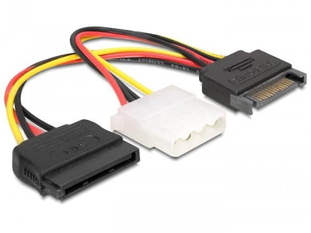 SATA 15pin-Molex 4pin + SATA 15pin Converter 65235