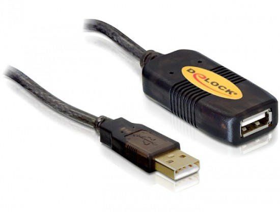 Delock USB 2.0 A-A Extension Cable 5m 82308 vásárlás, olcsó Delock USB 2.0  A-A Extension Cable 5m 82308 árak, Kábel, csatlakozó akciók