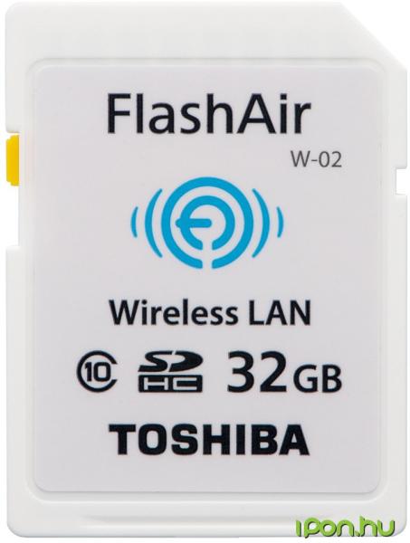 Vásárlás: Toshiba FlashAir SDHC 32GB Class 10 SD-F32AIR(BL8), eladó Toshiba  Memóriakártya, olcsó memory card árak