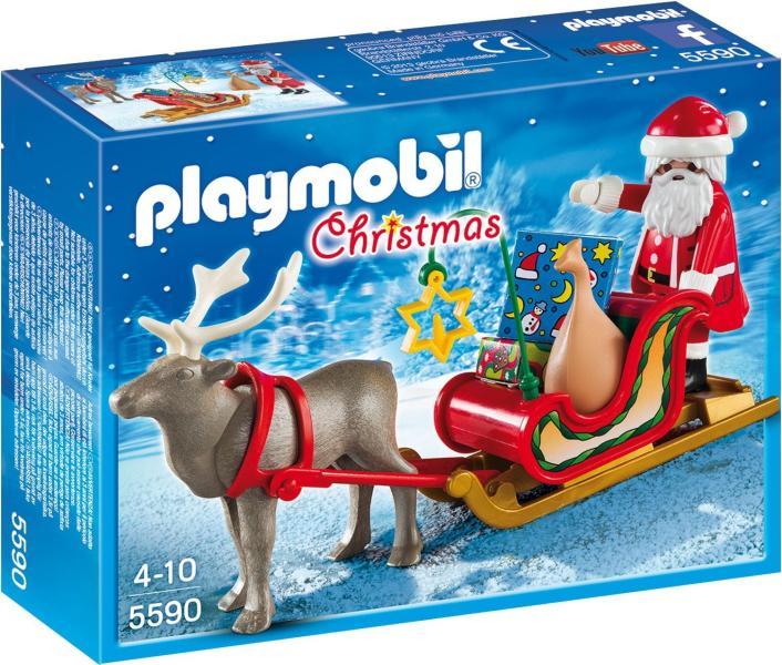 Vásárlás: Playmobil Mikulás rénszarvas-szánnal (5590) Playmobil árak  összehasonlítása, Mikulás rénszarvas szánnal 5590 boltok