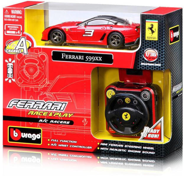 Vásárlás: Bburago Ferrari 599XX 1:36 Távirányítós játék, RC jármű árak  összehasonlítása, Ferrari 599 XX 1 36 boltok