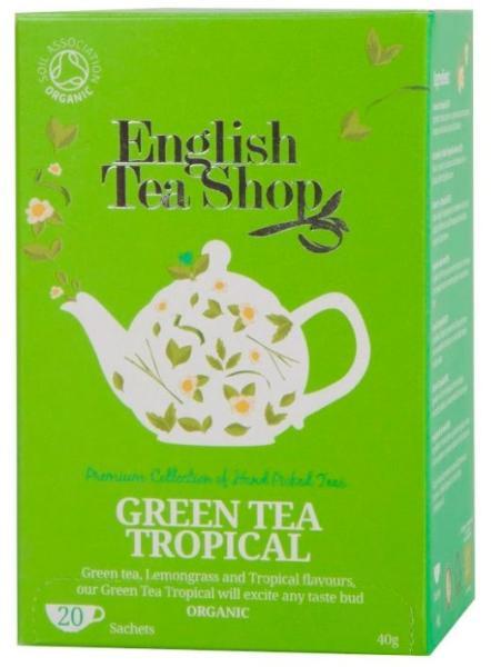 Vásárlás: English Tea Shop Bio Zöld Tea Trópusi Gyümölcs 20 filter Tea,  gyógytea árak összehasonlítása, BioZöldTeaTrópusiGyümölcs20filter boltok