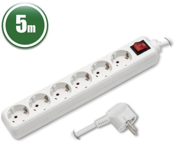 Vásárlás: Delight 6 Plug 5 m Switch (20232) Elosztó, hosszabbító árak  összehasonlítása, 6 Plug 5 m Switch 20232 boltok