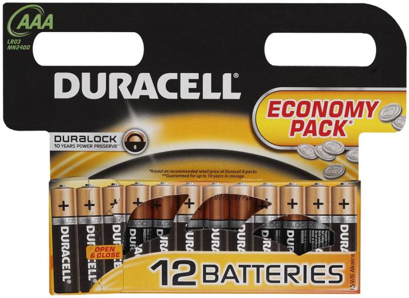 Duracell AAA Basic LR03 (12) (Baterii de unica folosinta) - Preturi