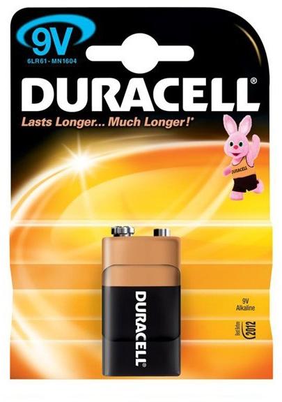 Duracell 9V Basic 6LR61 (1) Батерия за еднократна употреба Цени, оферти и  мнения, списък с магазини, евтино Duracell 9V Basic 6LR61 (1)