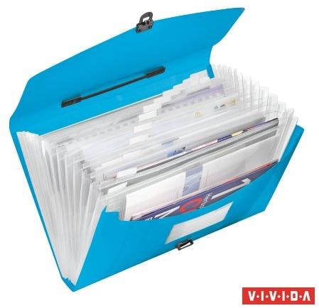 Vásárlás: Esselte Vivida harmonika irattáska 12 rekeszes műanyag kék  (624022) Irattartó, rendező árak összehasonlítása, Vivida harmonika  irattáska 12 rekeszes műanyag kék 624022 boltok