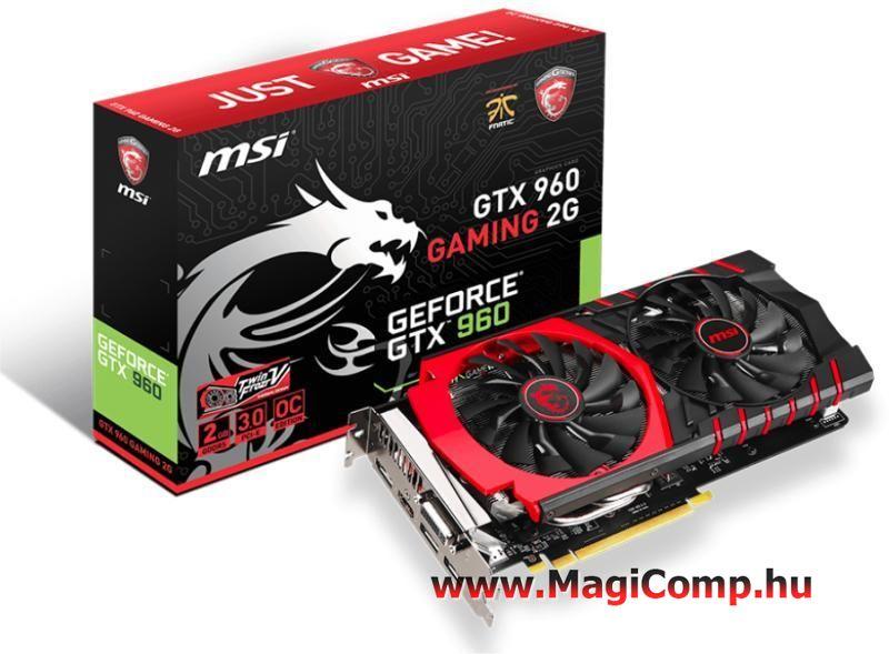 Vásárlás: MSI GeForce GTX 960 2GB GDDR5 128bit (GTX 960 GAMING 2G)  Videokártya - Árukereső.hu