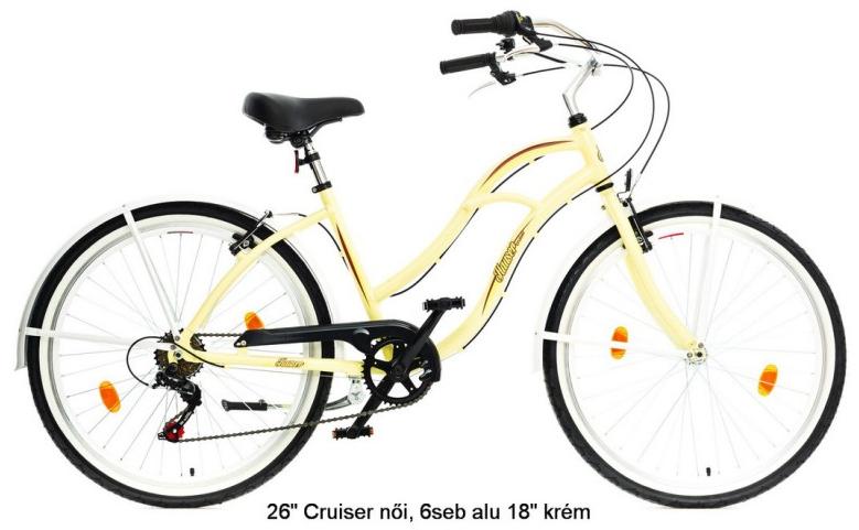 Hauser Cruiser Lady Alu 6s 26 Kerékpár árak, Kerékpár bicikli vásárlás,  olcsó Kerékpárok. Hauser bringa akció, árösszehasonlító