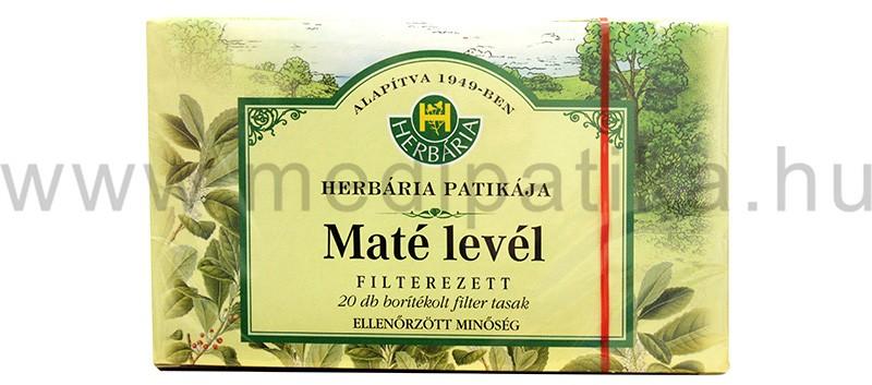 Vásárlás: Herbária Maté Levél 20 Filter Tea, gyógytea árak  összehasonlítása, MatéLevél20Filter boltok